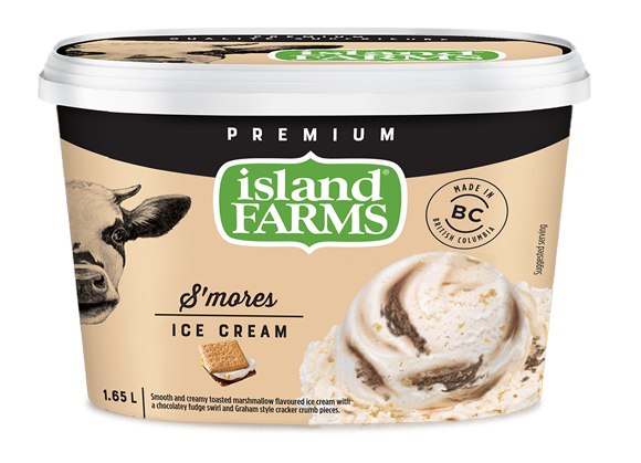 Island Farms ice cream S'mores