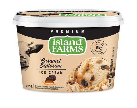 Island Farms Caramel Explosion Ice Cream
