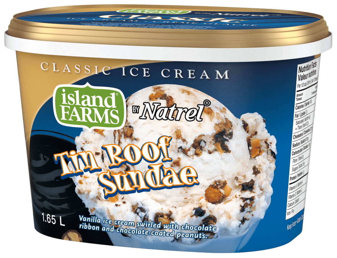 Classic Tin Roof Sundae Ice Cream Island Farms