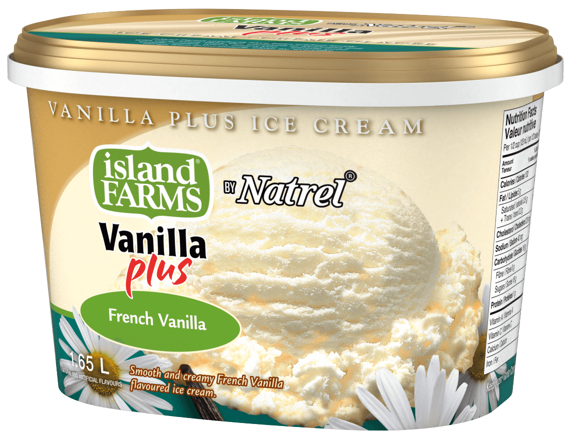Vanilla Plus French Vanilla Ice Cream Island Farms