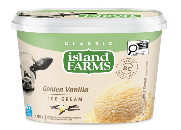 Classic Golden Vanilla Ice Cream | Island Farms