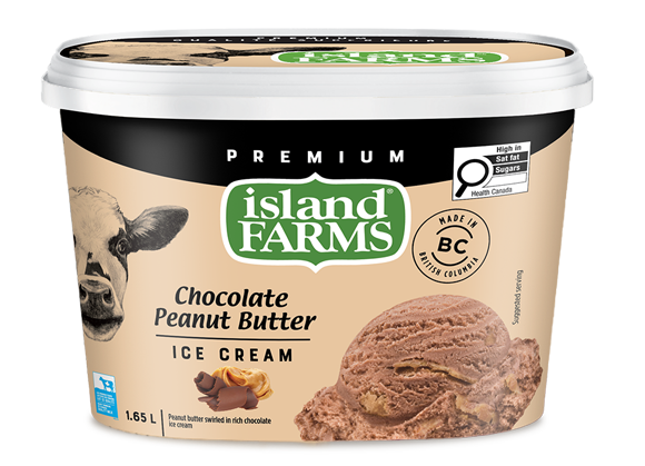Premium Chocolate Peanut Butter Ice Cream | Island Farms