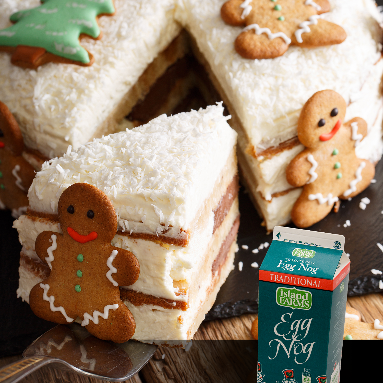 Easy Egg Nog Buttercream Frosting Island Farms