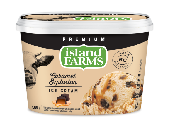 Island Farms Caramel Explosion Ice Cream