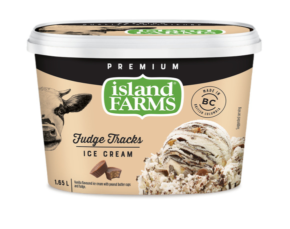 Island Farms Fudge Tracks Ice Cream