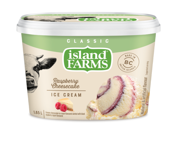 Island Farms Classic Raspberry Cheesecake Ice Cream