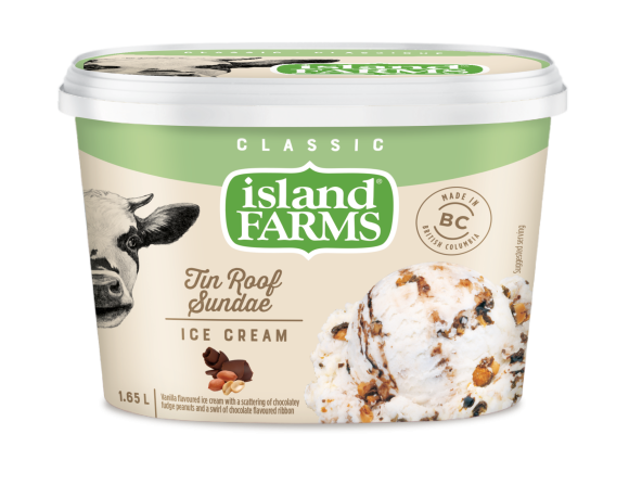 Island Farms Classic Tin Roof Sundae Ice Cream