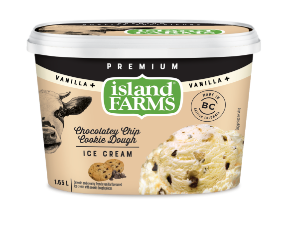 Island Farms Vanilla Plus Chocolate Chip Cookie Dough Ice Cream