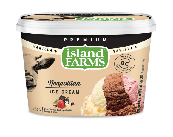 Island Farms Vanilla Plus Neapolitan Ice Cream