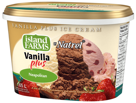 Island Farms Vanilla Plus Neapolitan Ice Cream