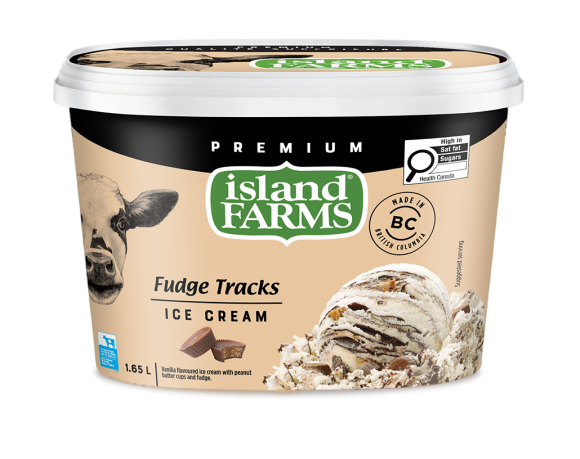 Island Farms Fudge Tracks Ice Cream