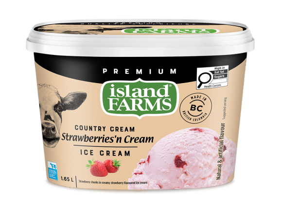 Island Farms Country Cream Strawberries ‘N Cream Ice Cream