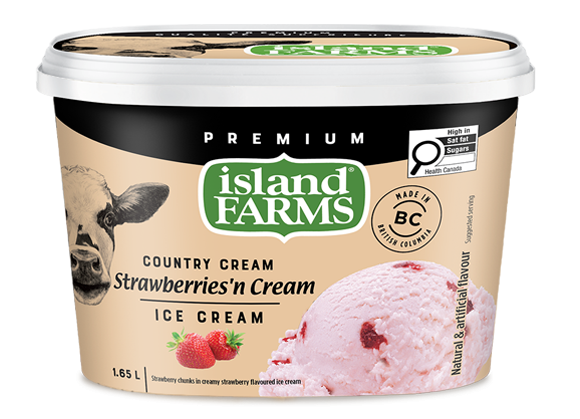 Island Farms Country Cream Strawberries ‘N Cream Ice Cream