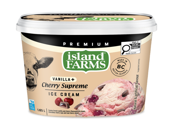 Vanilla Plus Cherry Supreme Ice Cream