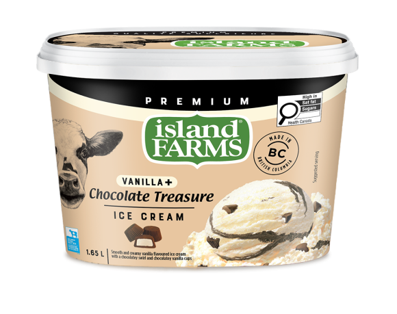 Island Farms Vanilla Plus Chocolate Treasure Ice Cream