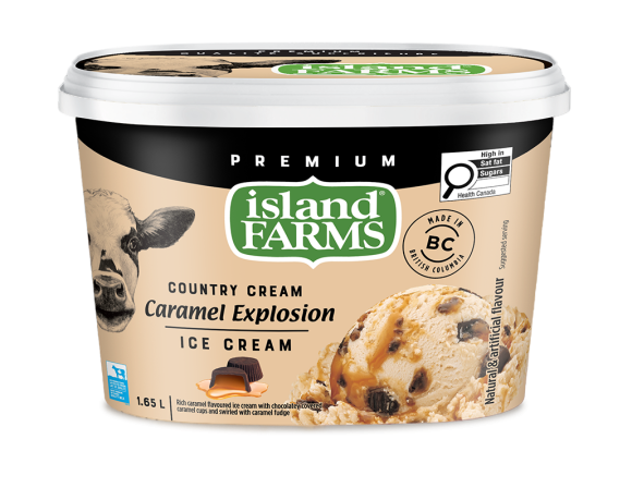 Island Farms Caramel Explosion Ice Cream