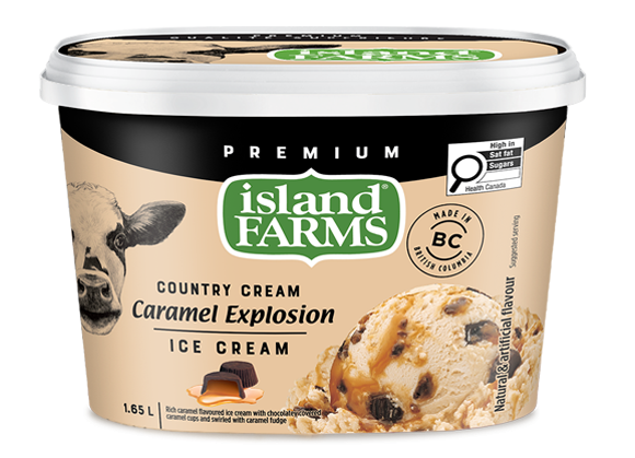 Island Farms Caramel Explosion Ice Cream