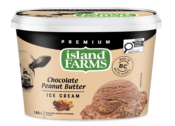 Island Farms Premium Chocolate Peanut Butter Ice Cream