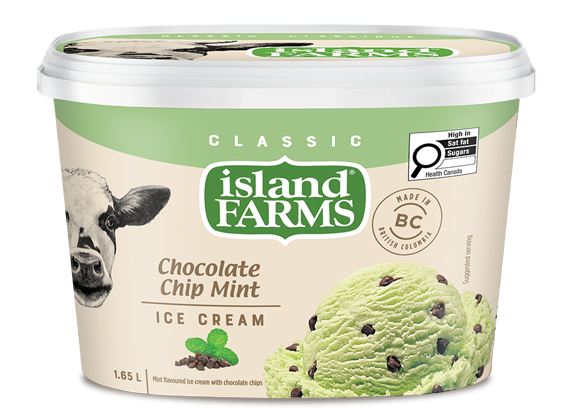 Island Farms Classic Chocolate Chip Mint Ice Cream