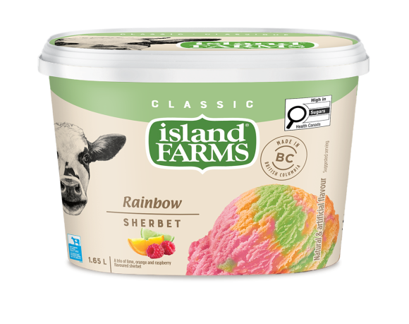 Island Farms Rainbow Sherbet