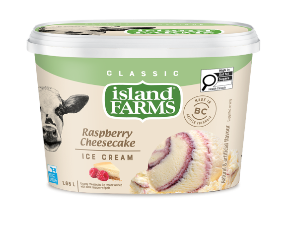 Island Farms Classic Raspberry Cheesecake Ice Cream