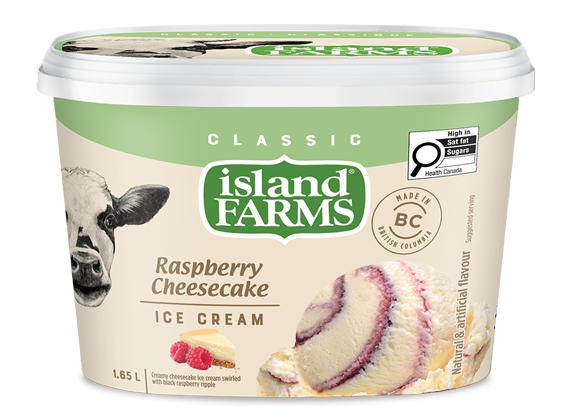 Island Farms Classic Raspberry Cheesecake Ice Cream