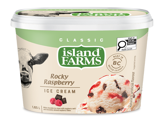 Island Farms Classic Rocky Raspberry Ice Cream