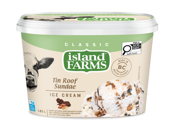Island Farms Classic Tin Roof Sundae Ice Cream