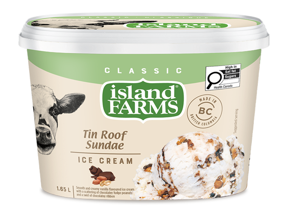 Island Farms Classic Tin Roof Sundae Ice Cream