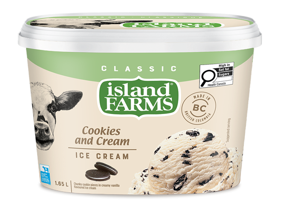 Island Farms Classic Cookies & Cream Ice Cream