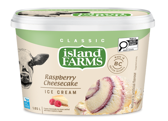 Island Farms Classic Raspberry Cheesecake Ice Cream