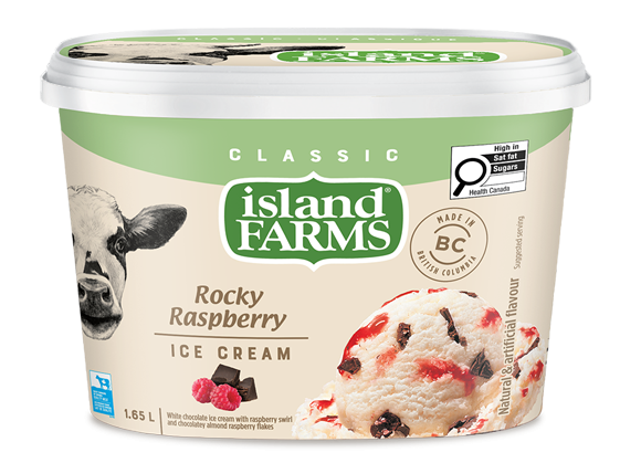 Island Farms Classic Rocky Raspberry Ice Cream