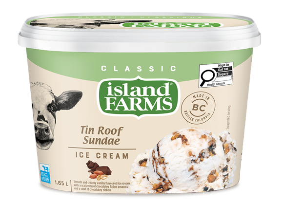 Island Farms Classic Tin Roof Sundae Ice Cream