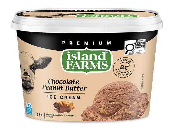 Island Farms Premium Chocolate Peanut Butter Ice Cream