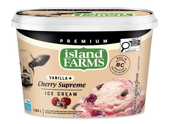Vanilla Plus Cherry Supreme Ice Cream
