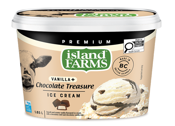 Island Farms Vanilla Plus Chocolatey Chip Cookie Dough Ice Cream