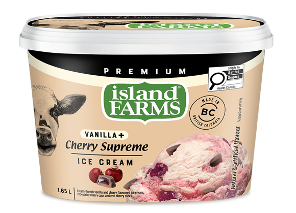 Vanilla Plus Cherry Supreme Ice Cream
