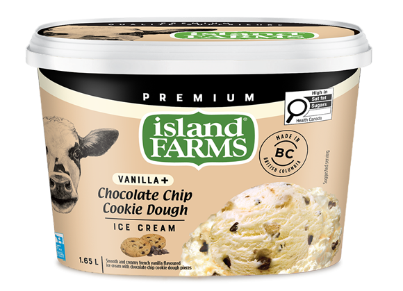 Island Farms Vanilla Plus Chocolatey Chip Cookie Dough Ice Cream