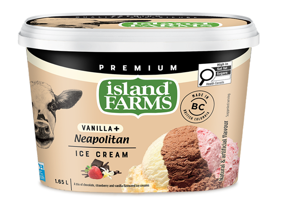Island Farms Vanilla Plus Neapolitan Ice Cream