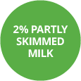 2% Partly Skimmed Milk Badge