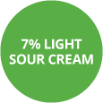 7% Light Sour Cream Badge