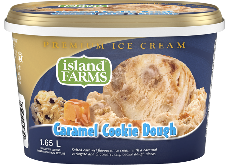 Premium Caramel Cookie Ice Cream Island Farms