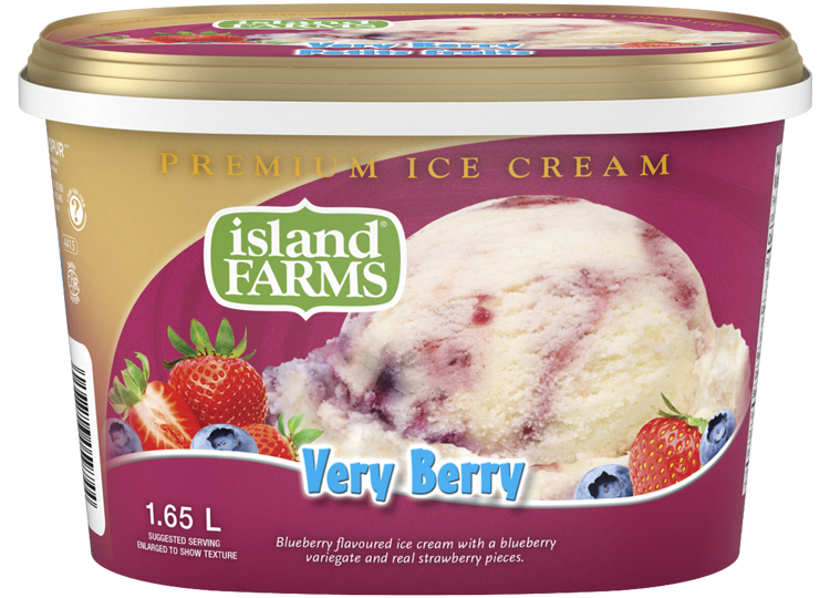 Premium Very Berry Ice Cream Island Farms