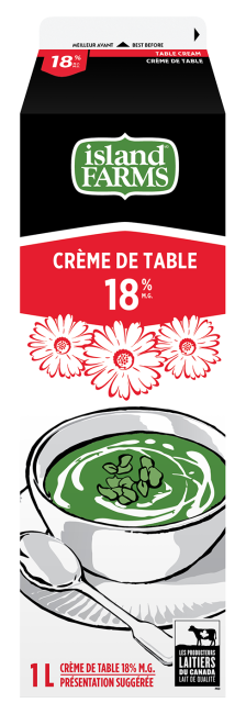 Island Farms by Natrel 18% Table Cream 1 Liter