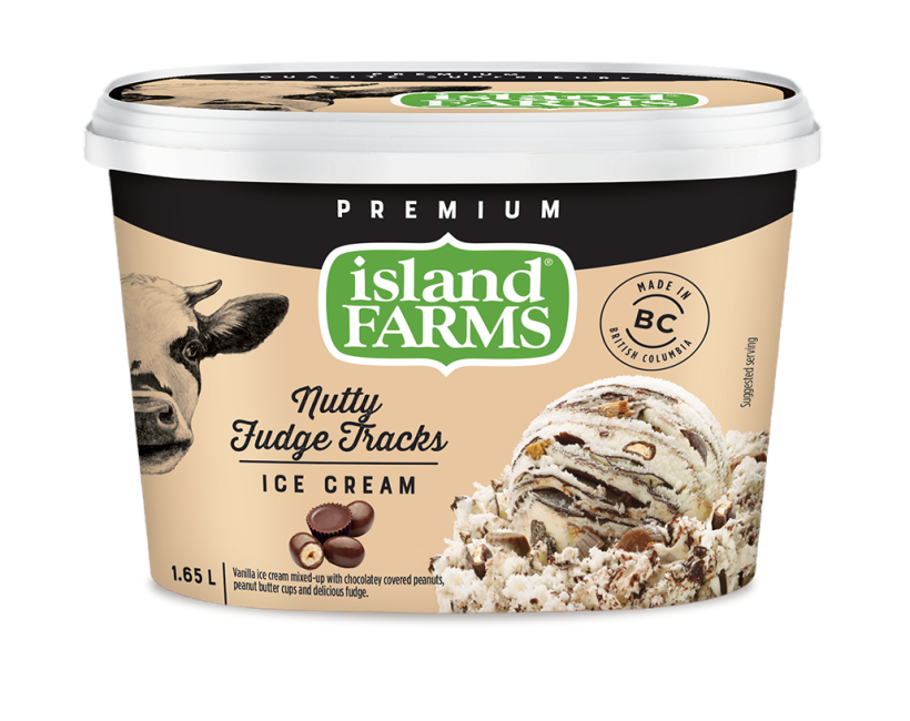 Island Farms Fudge Tracks Ice Cream
