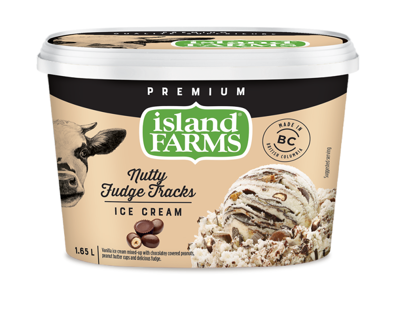 Island Farms Fudge Tracks Ice Cream