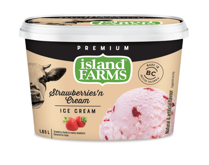 Island Farms Country Cream Strawberries ‘N Cream Ice Cream