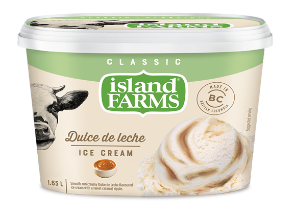 Island farms ice cream Dulce de Leche