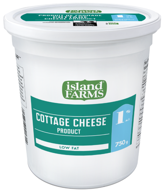 Cottage Cheese Island Farms 1% 750g