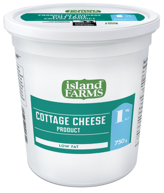 Cottage Cheese Island Farms 1% 750g